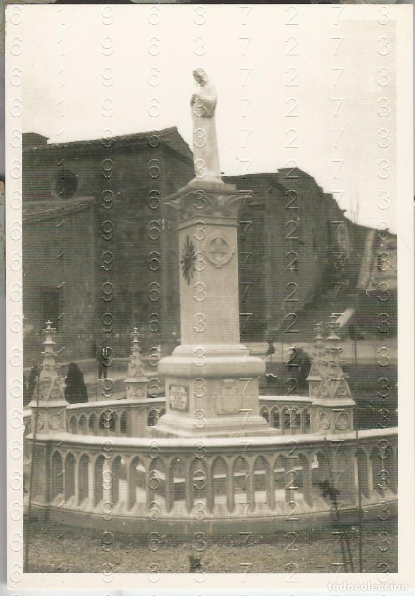 Coleccionismo: CASPE MONUMENTO AL SAGRADO CORAZON 1925 REPRODUCCION DE 1995 15X10 CR6