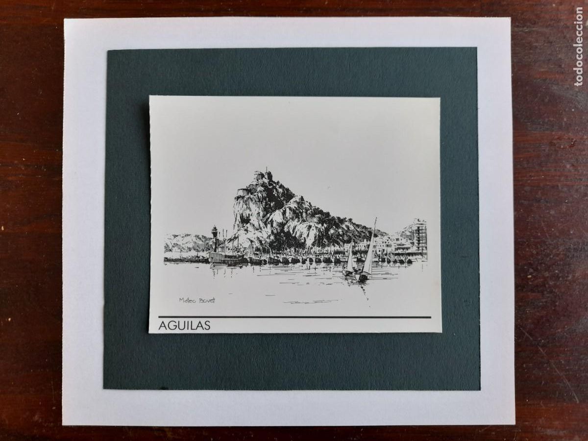 Sammelleidenschaft Papier: Aguilas, reproduccion de ilustraci&oacute;n a plumilla de esta poblaci&oacute;n en Murcia