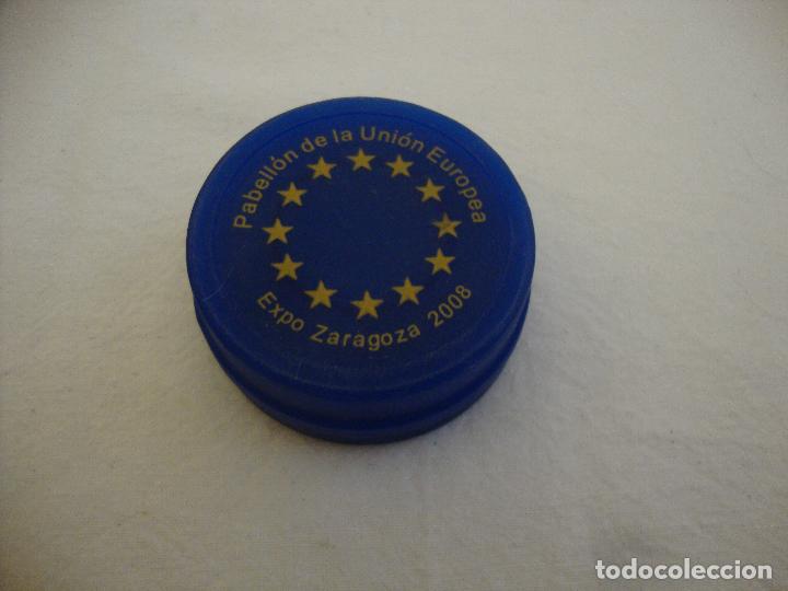 Colecionismo: VASO PABELLON UNION EUROPEA EXPO ZARAGOZA 2008 PLEGABLE