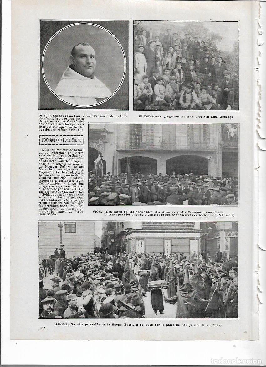 Coleccionismo: A&Ntilde;O 1914 RECORTE PRENSA GUISSONA CONGREGACION MARIANA Y DE SAN LUIS GONZAGA