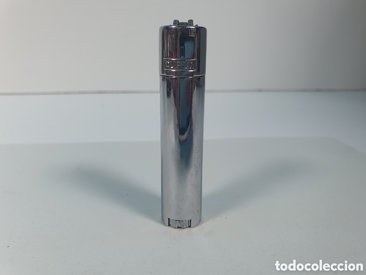 Coleccionismo: Mechero clipper plateado
