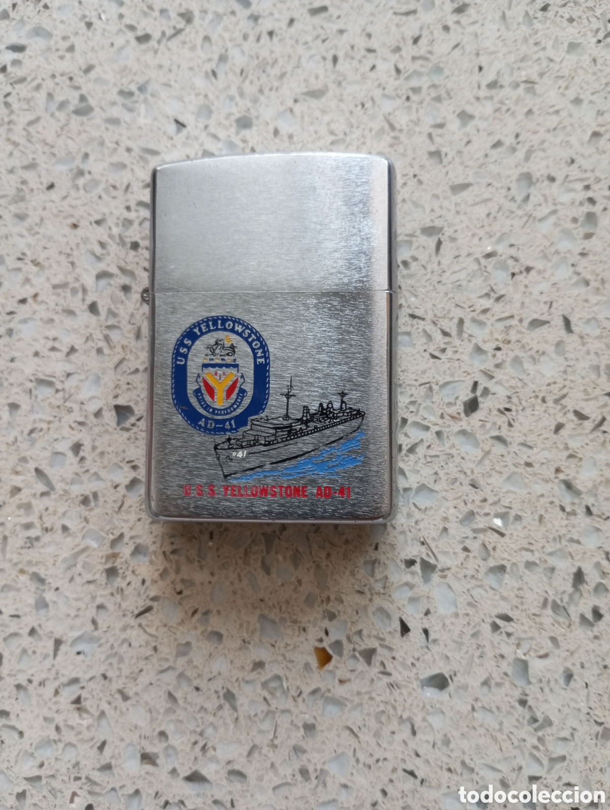 Coleccionismo: Zippo u.s..s. yellowstone AD-41 G VII made in usa