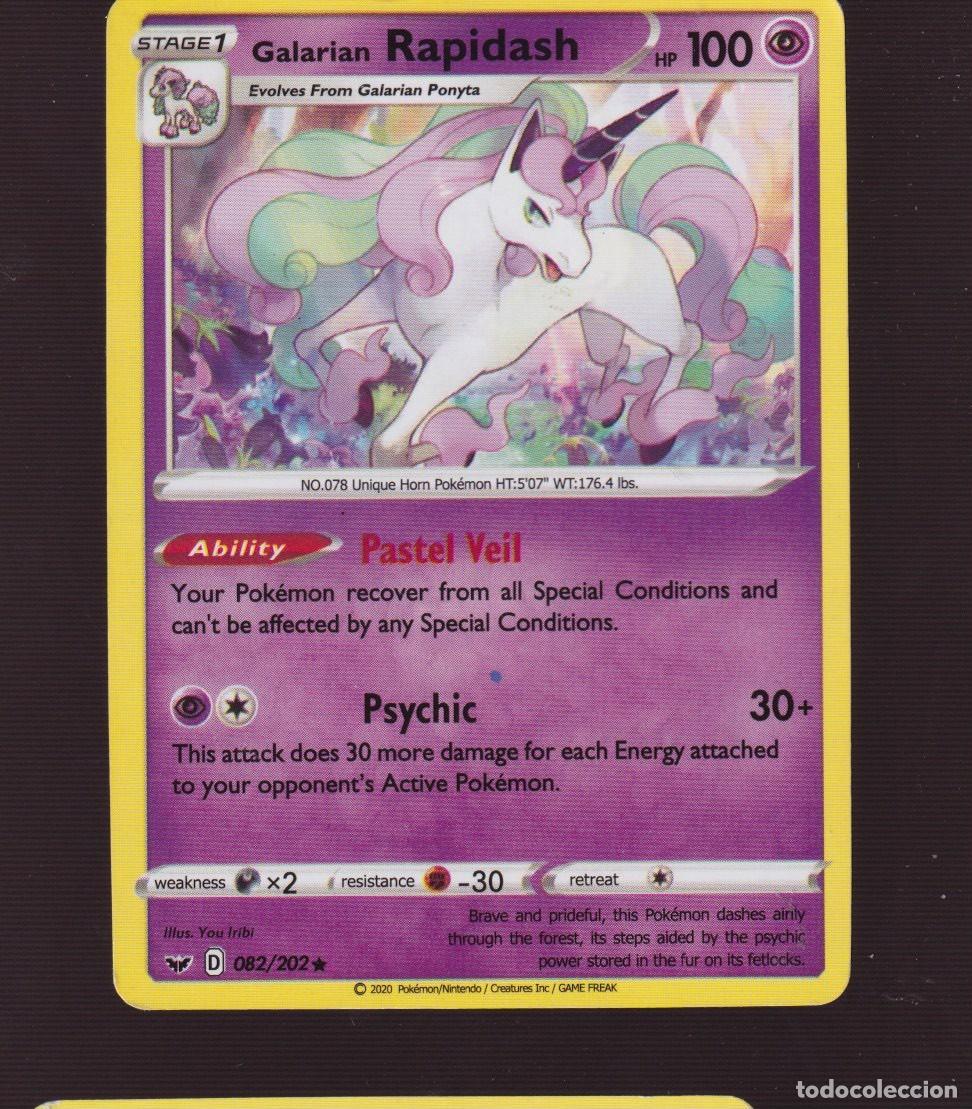 Coleccionismo: CROMOS DE POK&Eacute;MON BASIC RAPIDASH N &ordm; 078 HP 100 DEL A&Ntilde;O 2020 - Foto 1