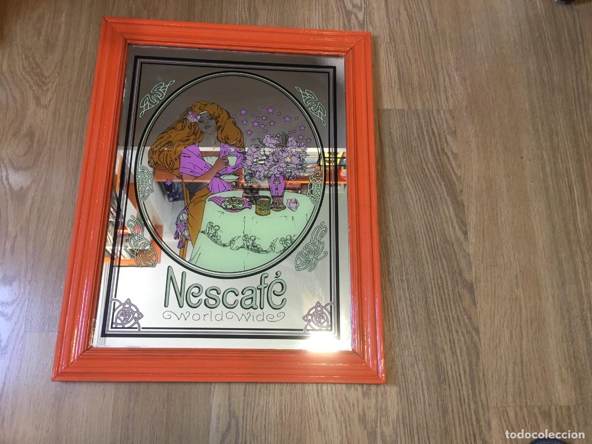 Coleccionismo: CUADRO CRISTAL ESPEJO DE NESCAFE - Foto 1