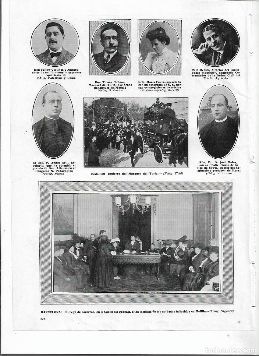 Sammelleidenschaft Papier: A&Ntilde;O 1913 RECORTE PRENSA MADRID ENTIERRO DEL MARQUES DEL TURIA
