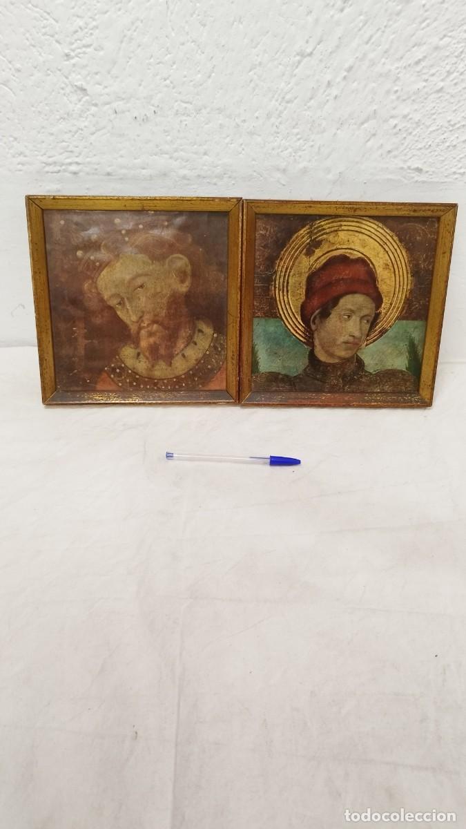 Coleccionismo: Antigua Pareja de cuadros L&aacute;minas no Pintadas Pr. Sg.XX