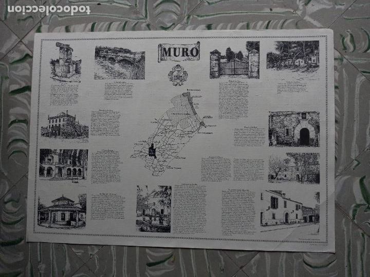 Coleccionismo: Mapa hist&oacute;rico-art&iacute;stico de Muro - Mallorca - Foto 1