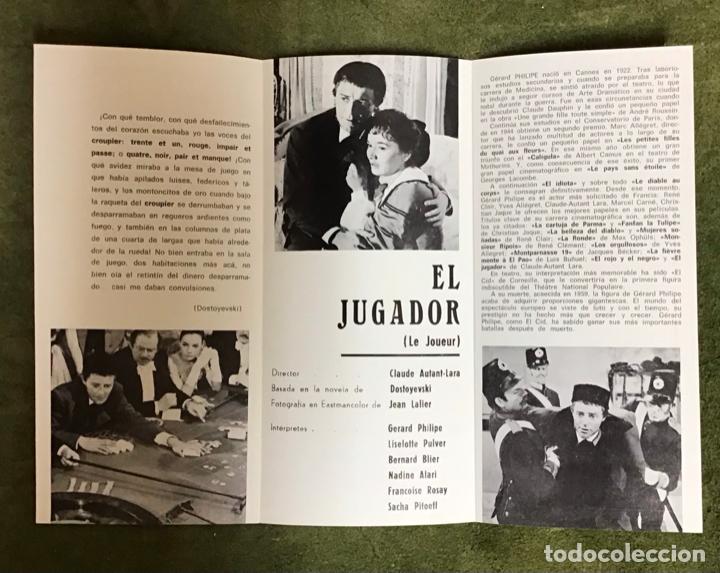 Coleccionismo: EL JUGADOR, PROGRAMA DE MANO 1967 - Foto 1
