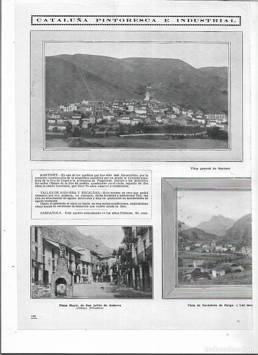 Collezionismo: A&Ntilde;O 1913 RECORTE PRENSA ANDORRA PLAZA MAYOR SAN JULIAN SANT JULIA FOTOGRAFIA OBRADORS