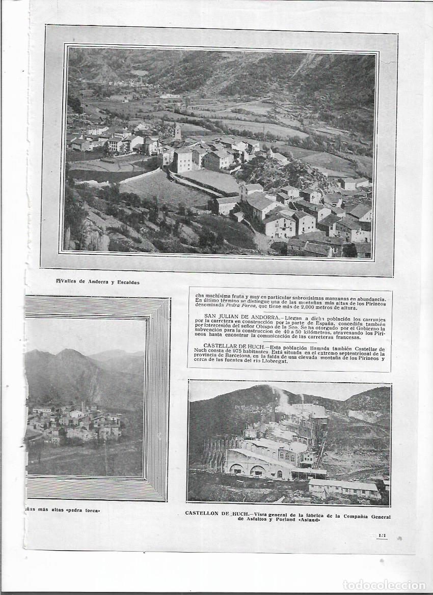 Collezionismo: A&Ntilde;O 1913 RECORTE PRENSA VALLE DE ANDORRA LES ESCALDES