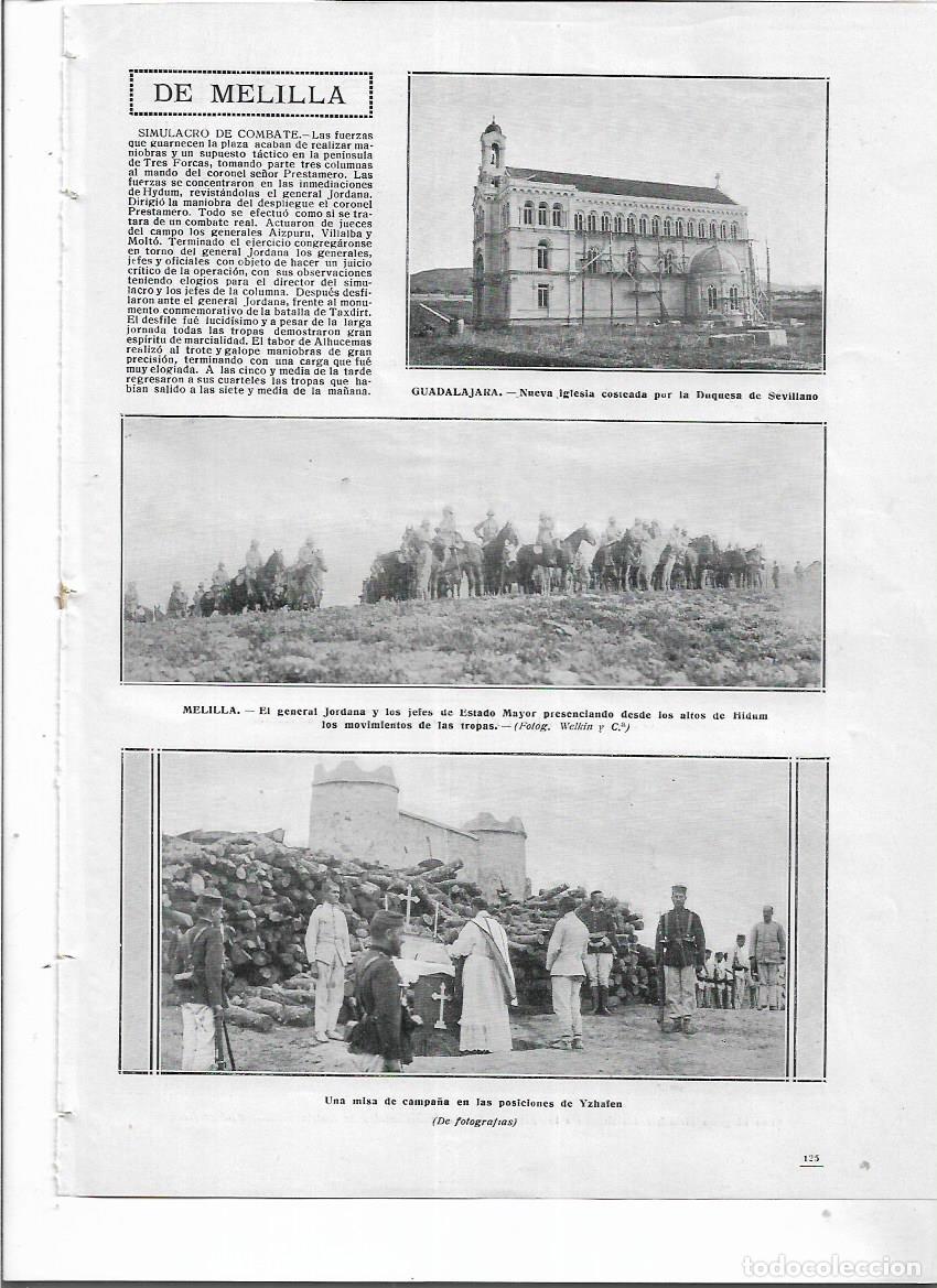 Collezionismo: A&Ntilde;O 1913 RECORTE PRENSA GUADALAJARA NUEVA IGLESIA COSTEADA POR LA DUQUESA DE SEVILLANO