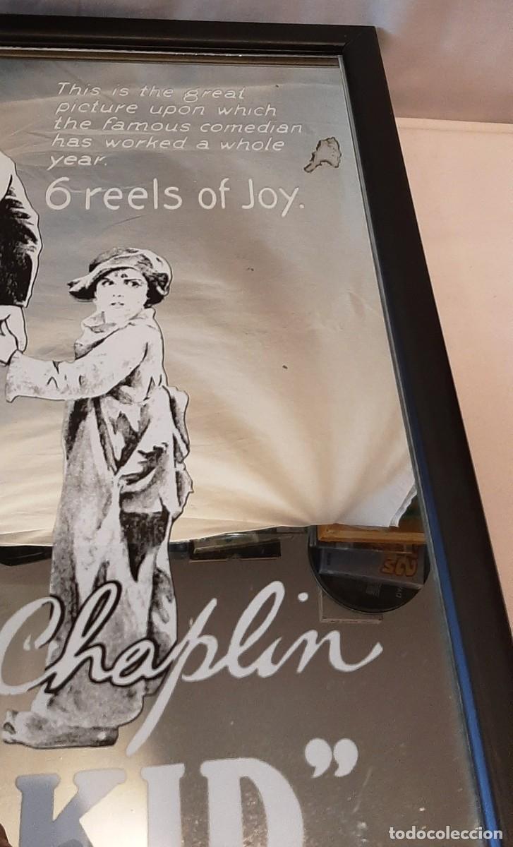 Coleccionismo: Cuadro espejo Chaplin &rdquo;The kid&rdquo; - Foto 3