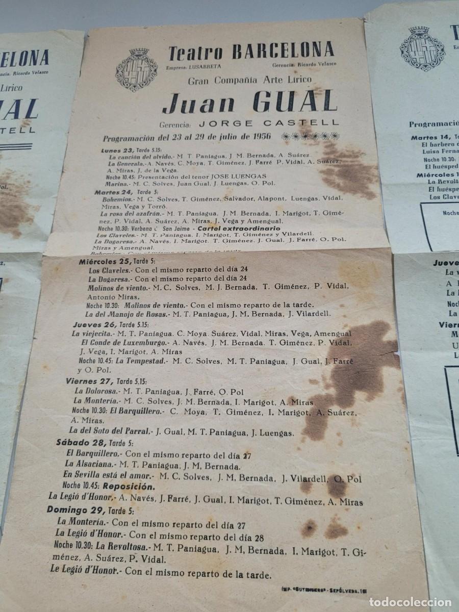 Coleccionismo: TRES PROGRAMAS DE TEATRO BARCELONA 1956 G1 - Foto 4