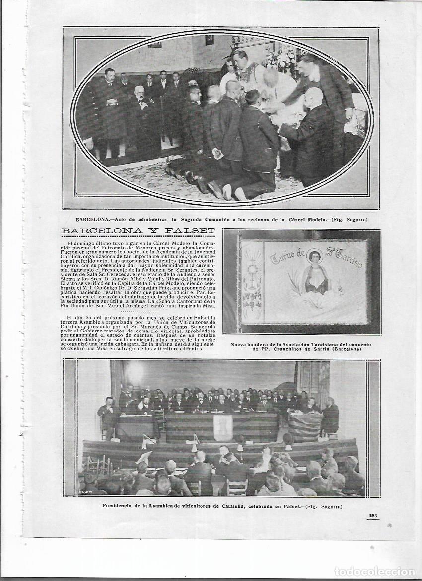 Collezionismo: A&Ntilde;O 1914 RECORTE PRENSA FALSET PRESIDENCIA DE LA ASAMBLEA DE VITICULTORES DE CATALU&Ntilde;A