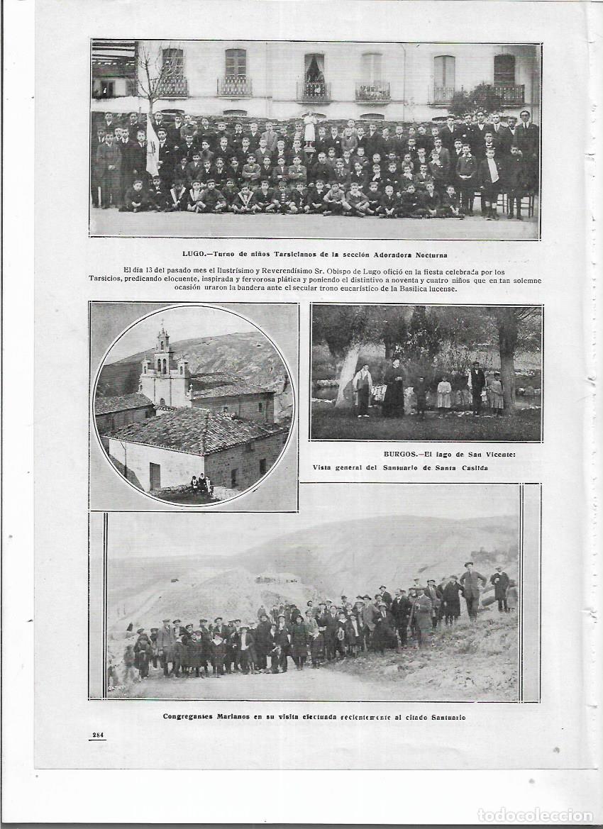 Collectionnisme: A&Ntilde;O 1914 RECORTE PRENSA BURGOS LAGO DE SAN VICENTE SANTUARIO DE SANTA CASILDA