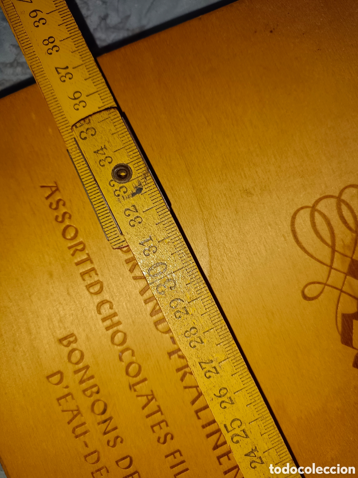 Coleccionismo: Caja vac&iacute;a de madera - Foto 5