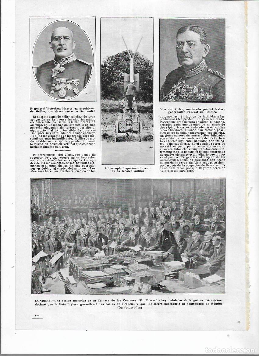 Collezionismo: A&Ntilde;O 1914 RECORTE PRENSA HIPOSCOPIO INVENTO TECNICA MILITAR INVENTADO EN BERLIN