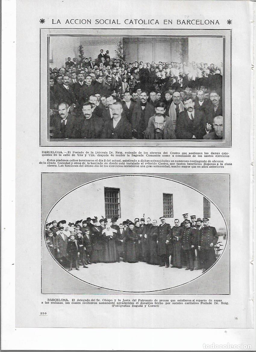 Coleccionismo: A&Ntilde;O 1916 RECORTE PRENSA BARCELONA CARCEL MUJERES REPARTO ROPA A LAS RECLUSAS