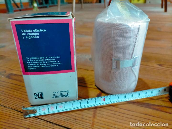 Coleccionismo: Venda el&aacute;stica de caucho y algod&oacute;n Vendagom con caja - Foto 4