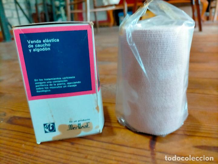 Coleccionismo: Venda el&aacute;stica de caucho y algod&oacute;n Vendagom con caja - Foto 5