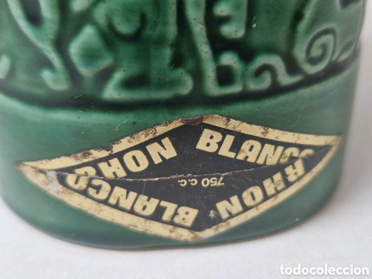 Coleccionismo: BOTELLA DE PORCELANA FIGURA AZTECA - Foto 10