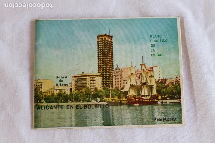 Coleccionismo: ALICANTE EN EL BOLSILLO PLANO PRACTICO DE LA CIUDAD - Foto 1