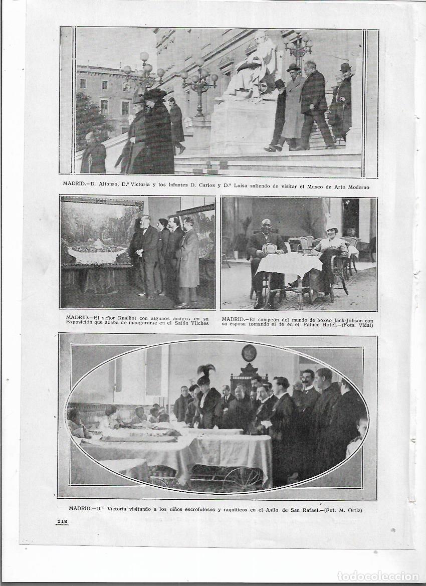 Coleccionismo: 1916 RECORTE PRENSA MADRID PINTURA PINTOR SANTIAGO RUSI&Ntilde;OL Y AMIGOS EN SU EXPOSICION SALON VILCHES