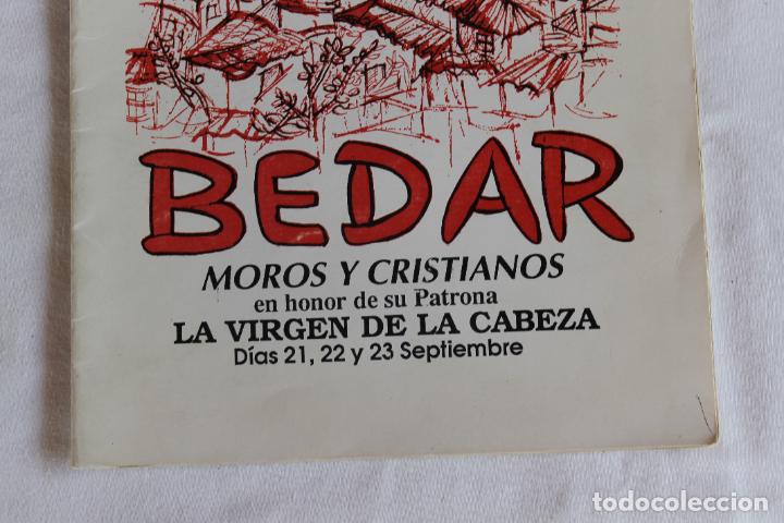 Coleccionismo: PROGRAMA DE FIESTAS BEDAR ALMERIA 1990 - Foto 2