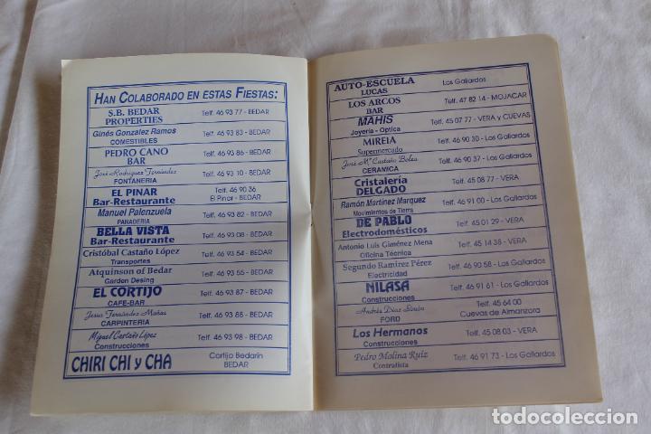 Coleccionismo: PROGRAMA DE FIESTAS BEDAR ALMERIA 1990 - Foto 5