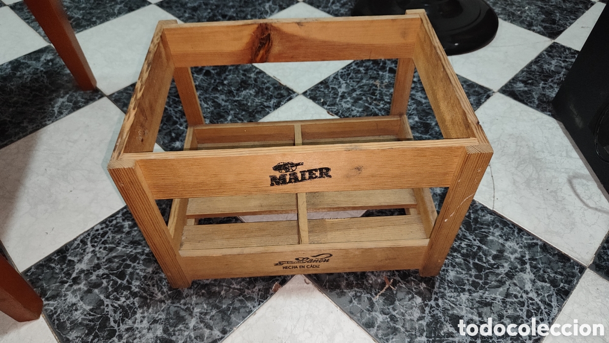 Coleccionismo: CAJA CERVEZA MAIER MADERA