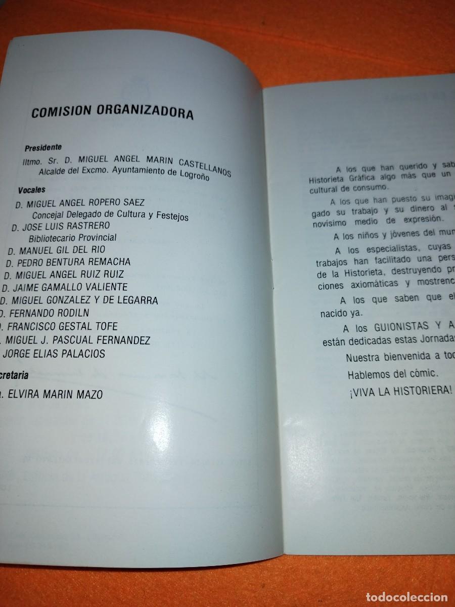 Coleccionismo: PRIMERAS JORNADAS DE LA HISTORIETA CIUDAD DE LOGRO&Ntilde;O. PROGRAMA. 1982 - Foto 6