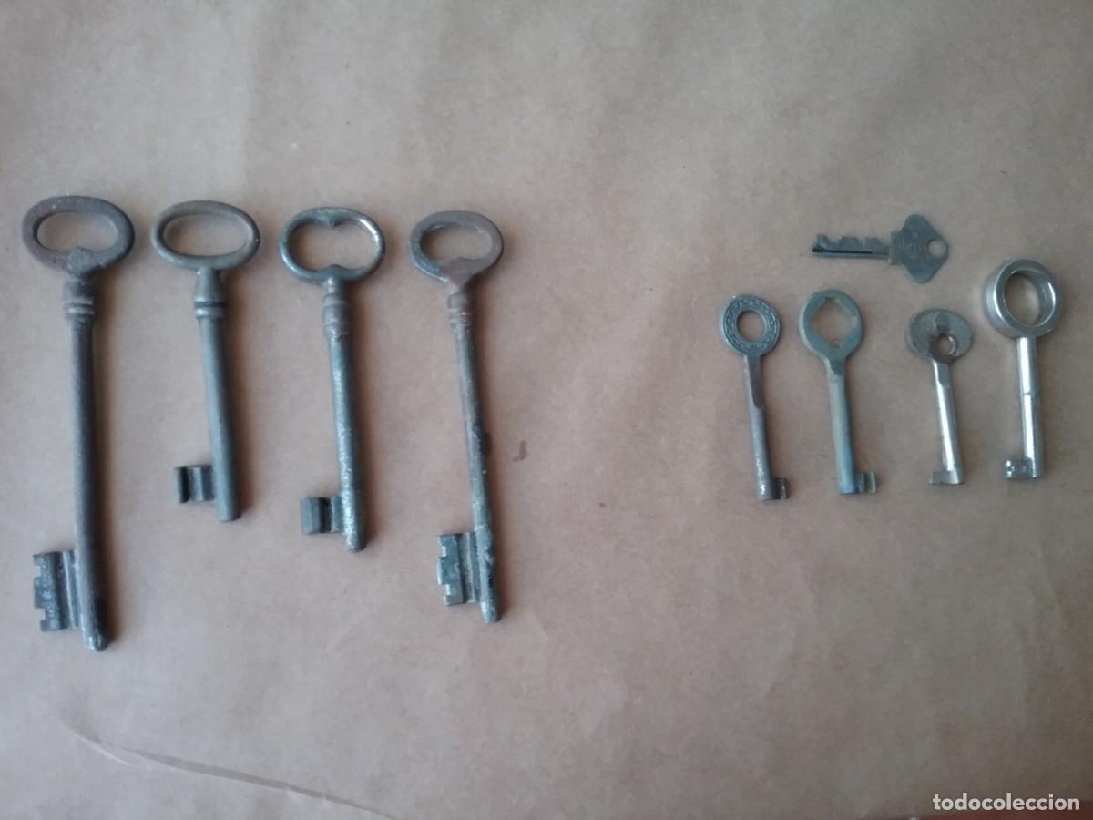 Coleccionismo: Lote de 9 llaves antiguas - Foto 1