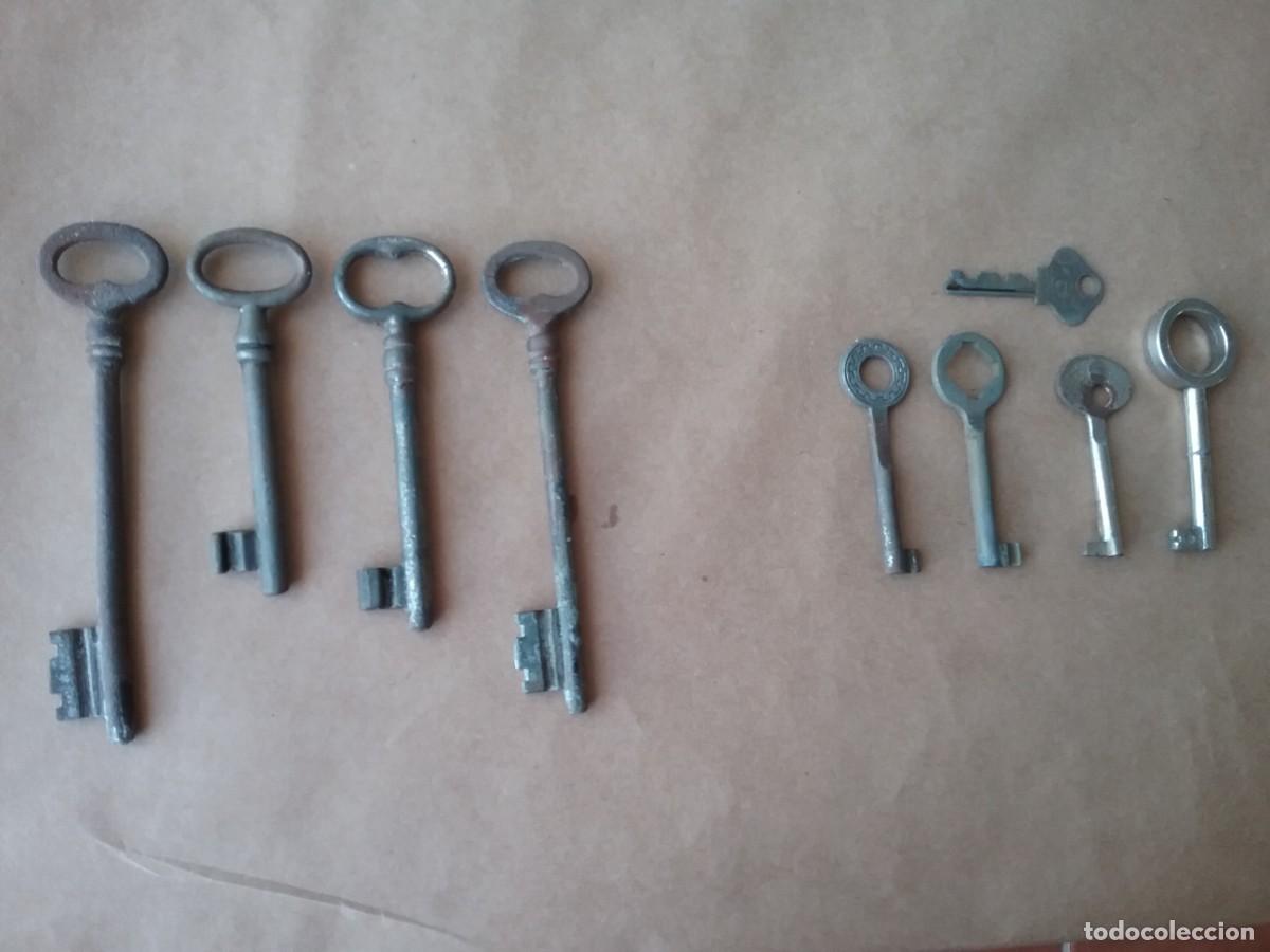 Coleccionismo: Lote de 9 llaves antiguas - Foto 3