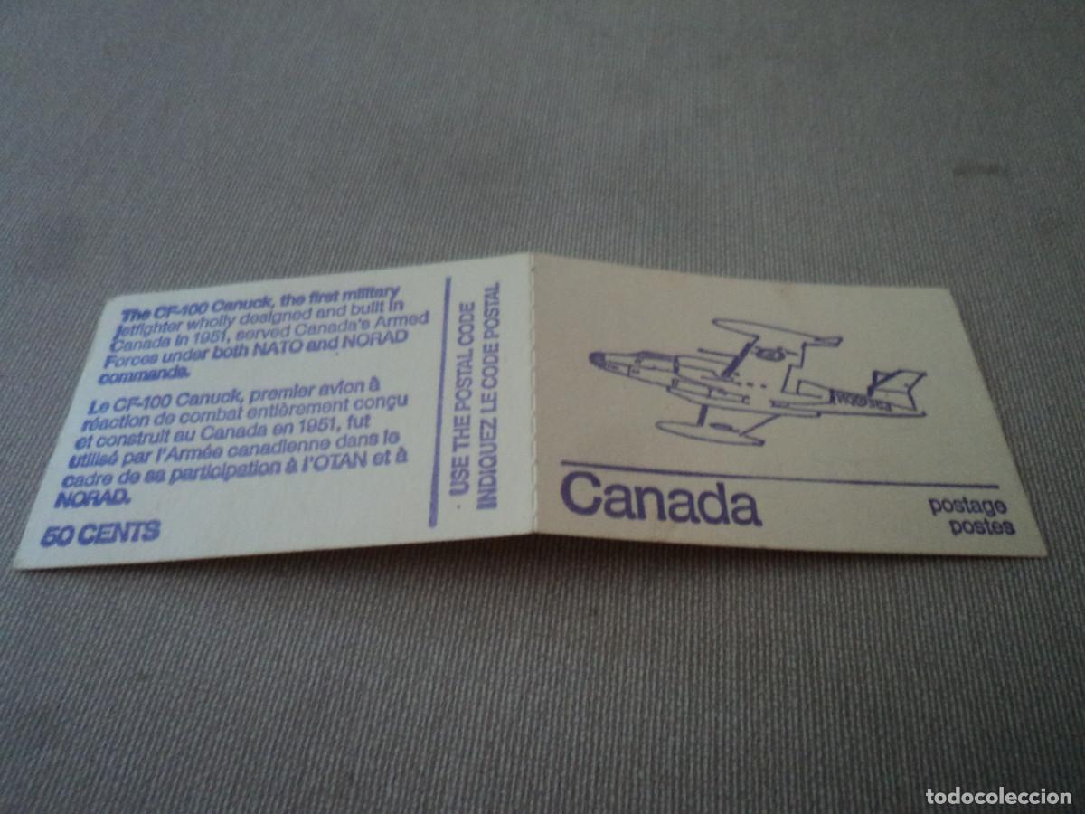 Collezionismo: carnet de sello de canada, avion cf-100 canuck, sin sellos