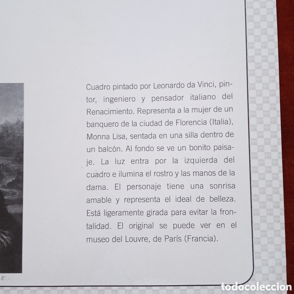 Coleccionismo: Leonardo da Vinci,Lamina la Gioconda - Foto 2