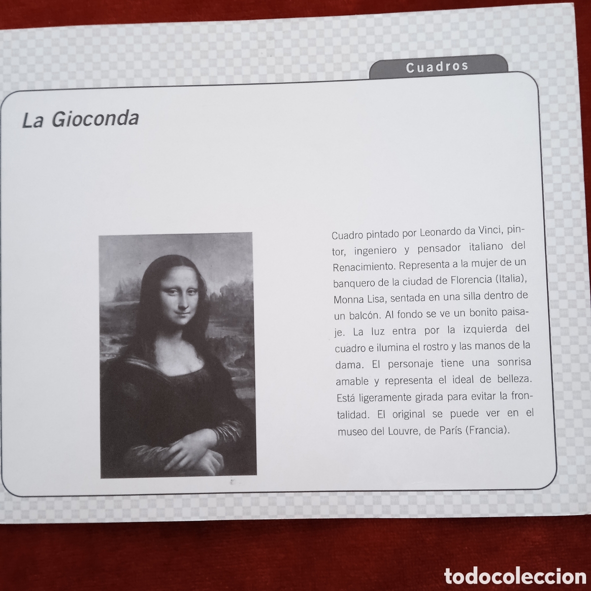 Coleccionismo: Leonardo da Vinci,Lamina la Gioconda - Foto 9