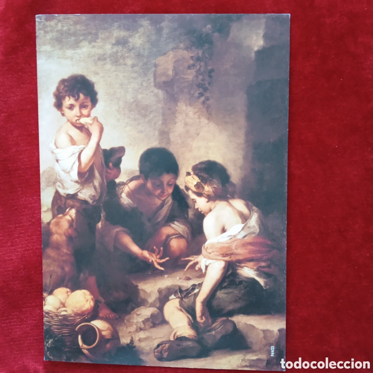 Coleccionismo: Murillo,Lamina Dos ni&ntilde;os comiendo mel&oacute;n y uvas - Foto 10