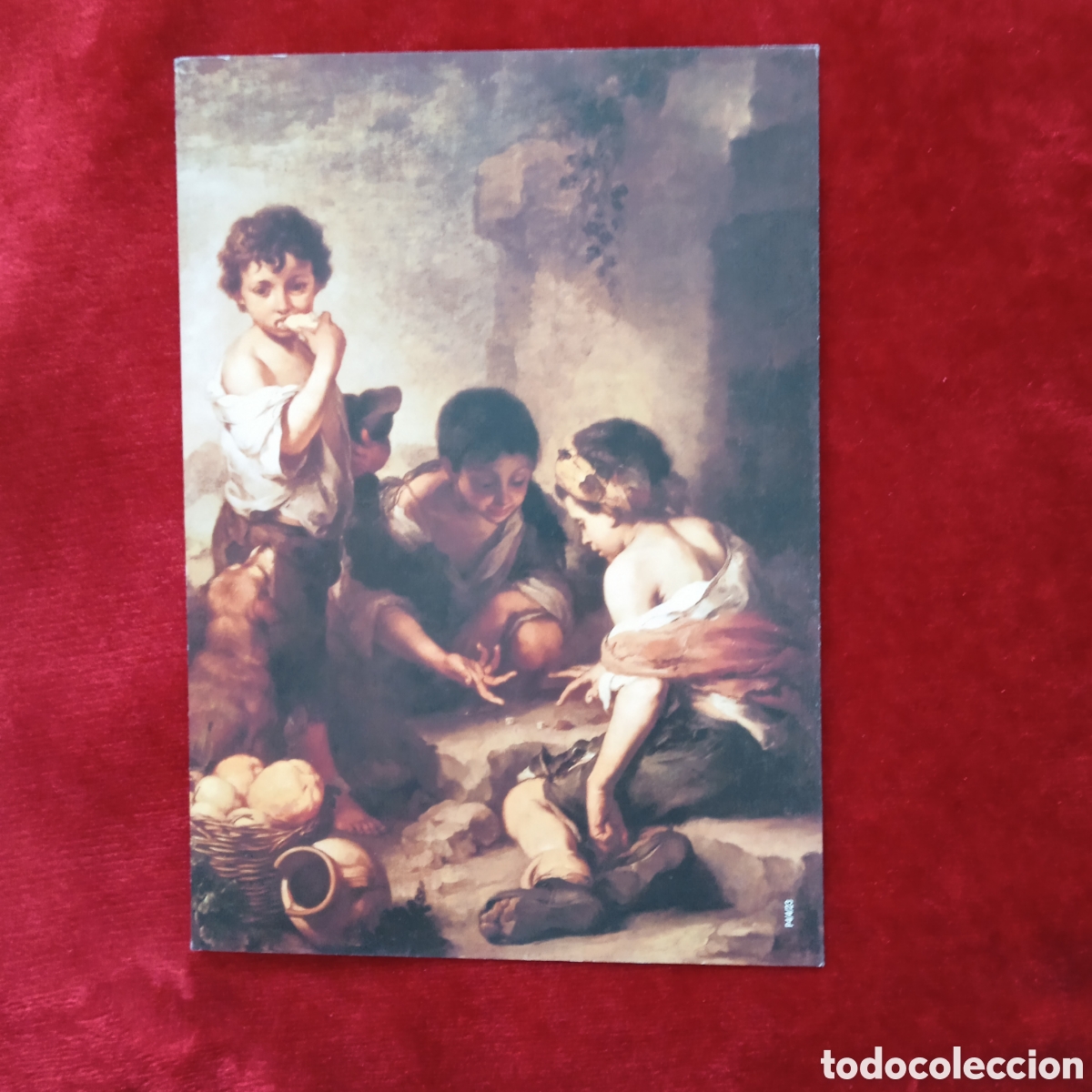 Coleccionismo: Murillo,Lamina Dos ni&ntilde;os comiendo mel&oacute;n y uvas - Foto 12