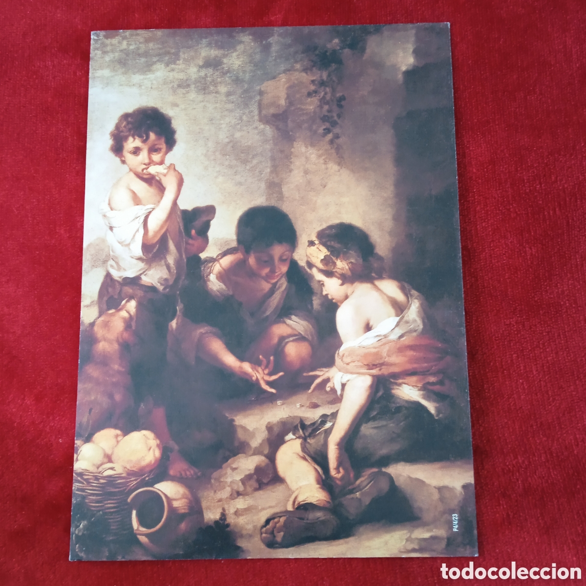 Coleccionismo: Murillo,Lamina Dos ni&ntilde;os comiendo mel&oacute;n y uvas - Foto 13