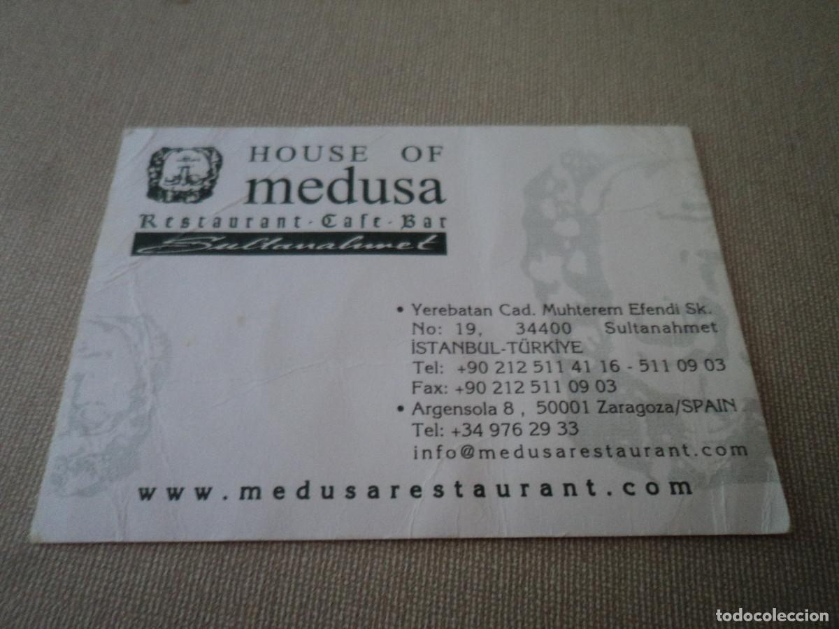 Sammelleidenschaft Papier: tarjeta de hose of medusa, restaurante en estambul