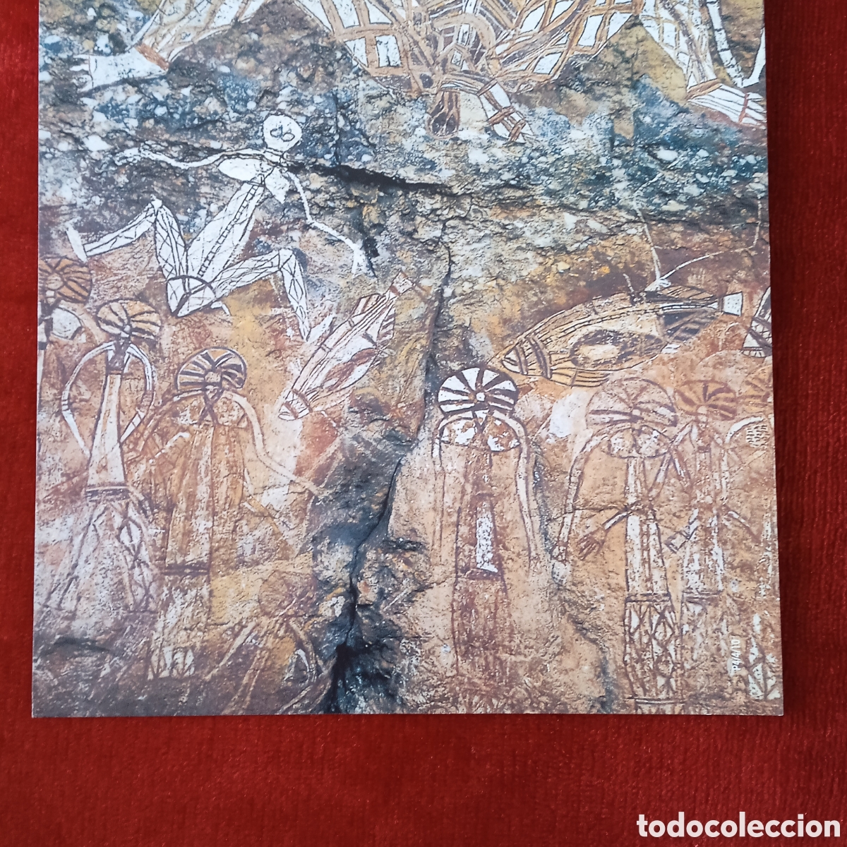 Coleccionismo: Pintura aborigen australiana .Lamina - Foto 4