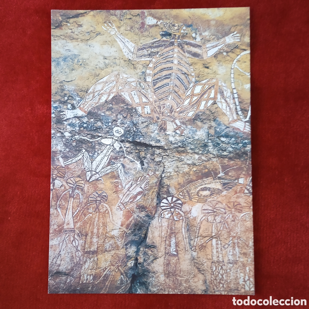 Coleccionismo: Pintura aborigen australiana .Lamina - Foto 1