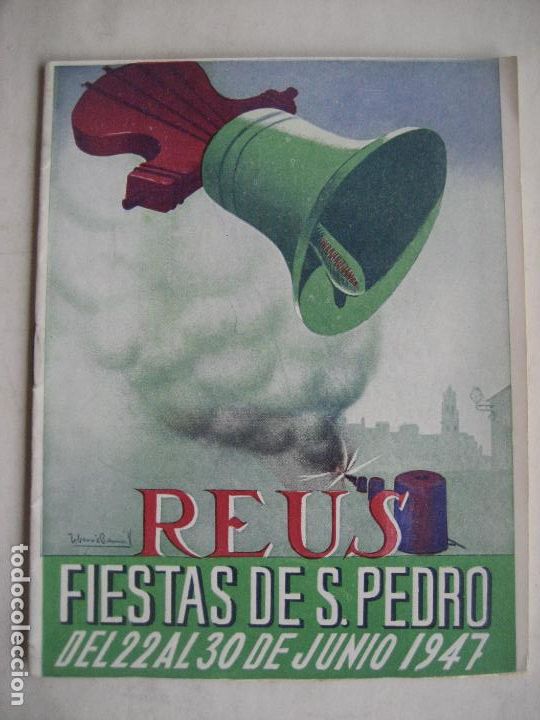 Coleccionismo: Reus. 1947. Fiestas de San Pedro. Programa - Foto 1