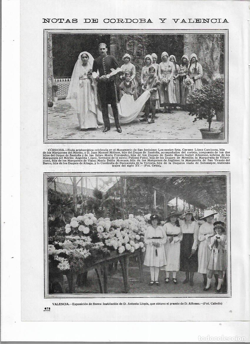 Coleccionismo: A&Ntilde;O 1916 RECORTE PRENSA VALENCIA EXPOSICION DE FLORES INSTALACION DE ANTONIO LLOPIS PREMIO