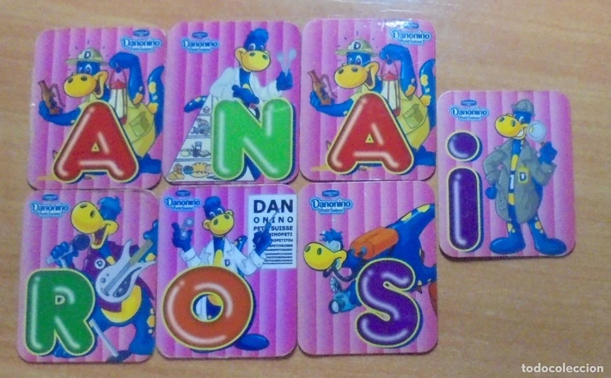 Collectionnisme: LOTE DE 7 LETRAS IMANES DANONINO PROMOCI&Oacute;N DANONE PETIT SUISSE.