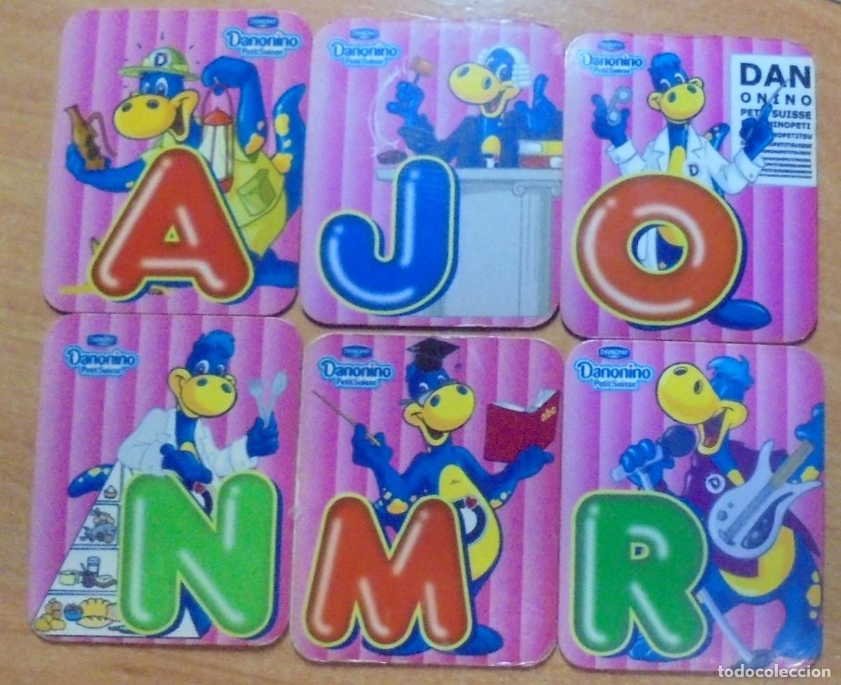 Collecting: LOTE DE 6 LETRAS IMANES DANONINO PROMOCI&Oacute;N DANONE PETIT SUISSE.