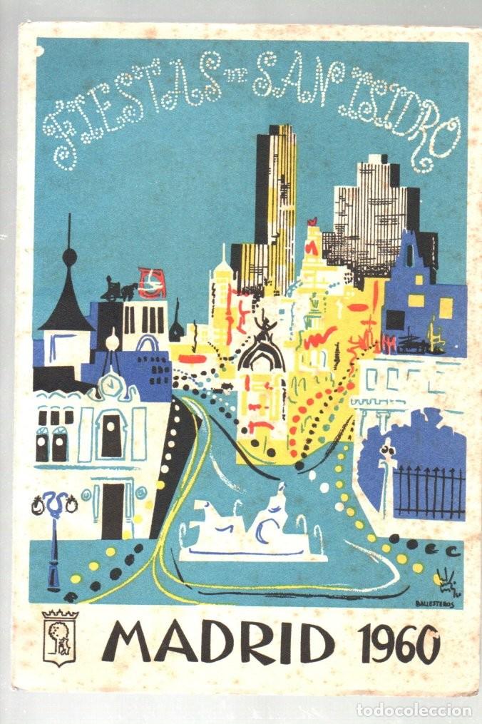 Coleccionismo: PROGRAMA FIESTAS DE SAN ISIDRO, MADRID 1960, DIBUJOS PORTADA BALLESTEROS Y GARBAYO..