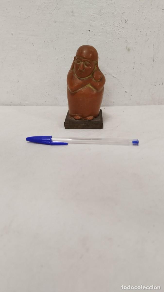 Coleccionismo: Antigua Escultura &Eacute;tnica DURMIENTE Recipiente de barro. Cultura de moche. - M&eacute;jico. 500 a&ntilde;os a.c.
