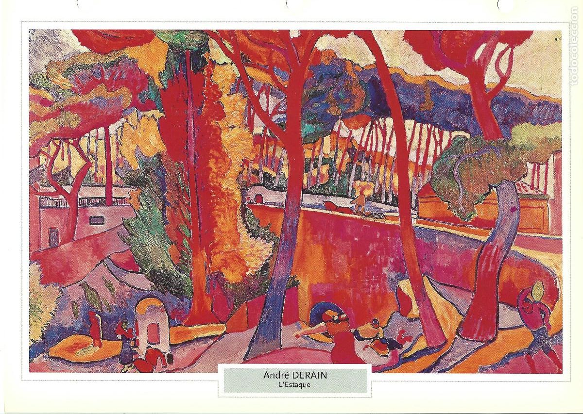 Coleccionismo: ANDR&Eacute; DERAIN. L'ESTAQUE. LAMINA FICHA PLANETA DeAGOSTINI 2006