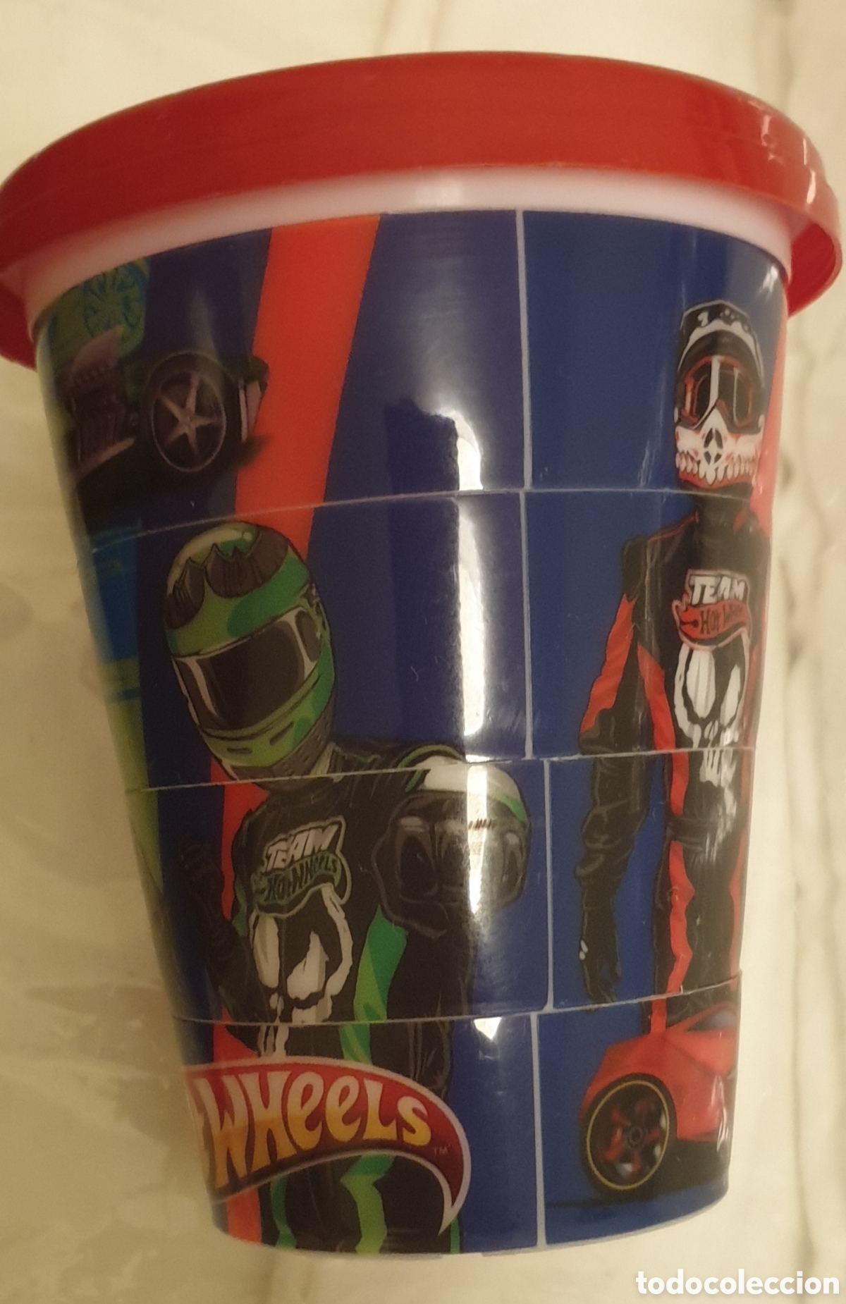 Coleccionismo: VASO DE NOCILLA DE HOT WHEELS - Foto 1